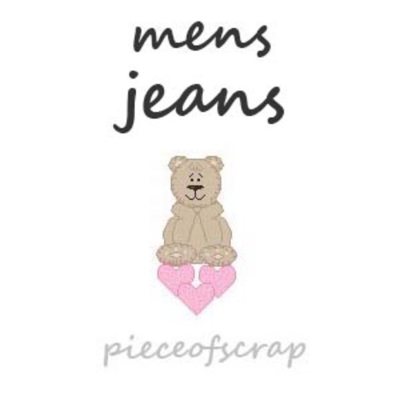 💕🐻 Shop pieceofscrap Mens Jeans‎ 🐻💕 - Picture 1 of 1